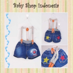 Celana Pendek Anak Import Denim LS028  large